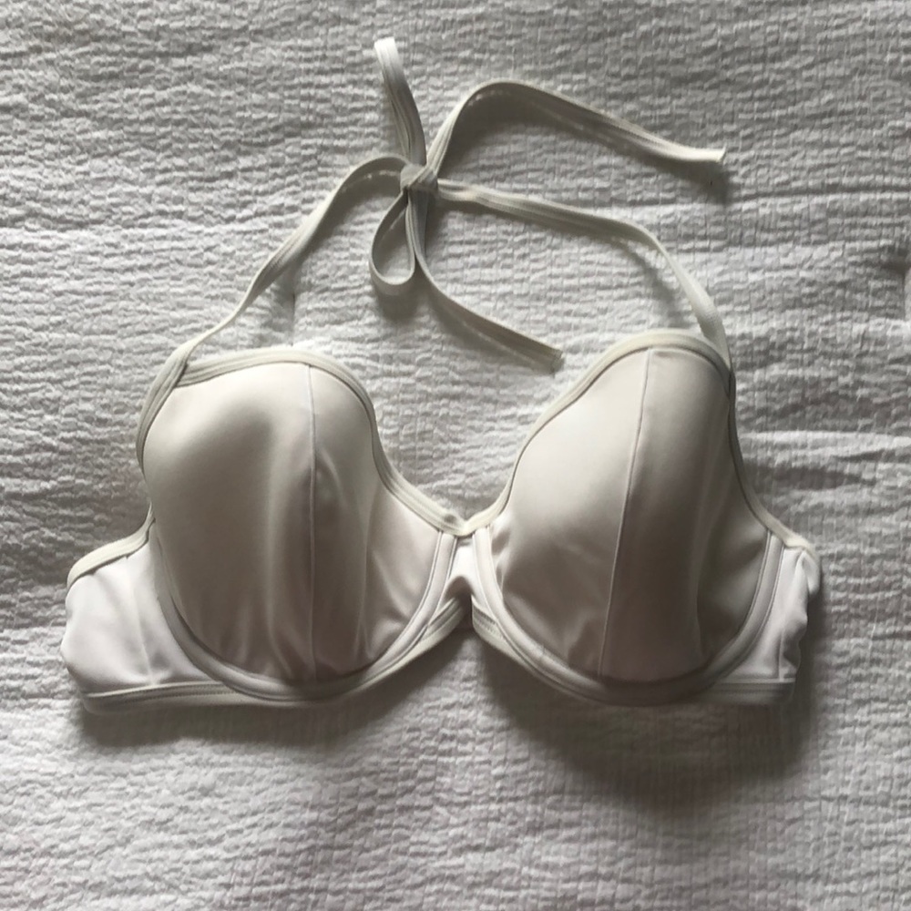 Victoria's Secret Cream Halter Bikini Top